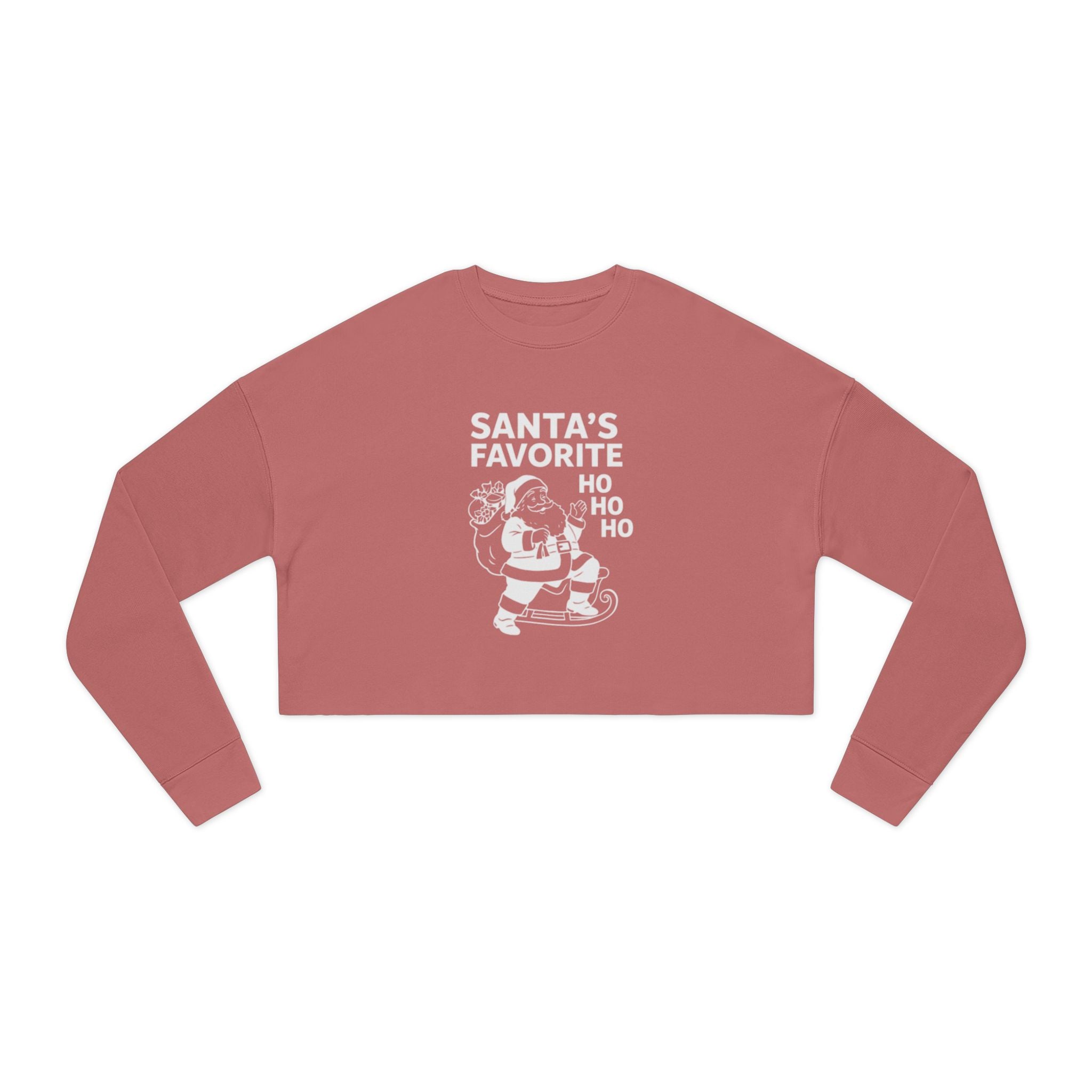 Santa's Favorite Cropped Sweatshirt