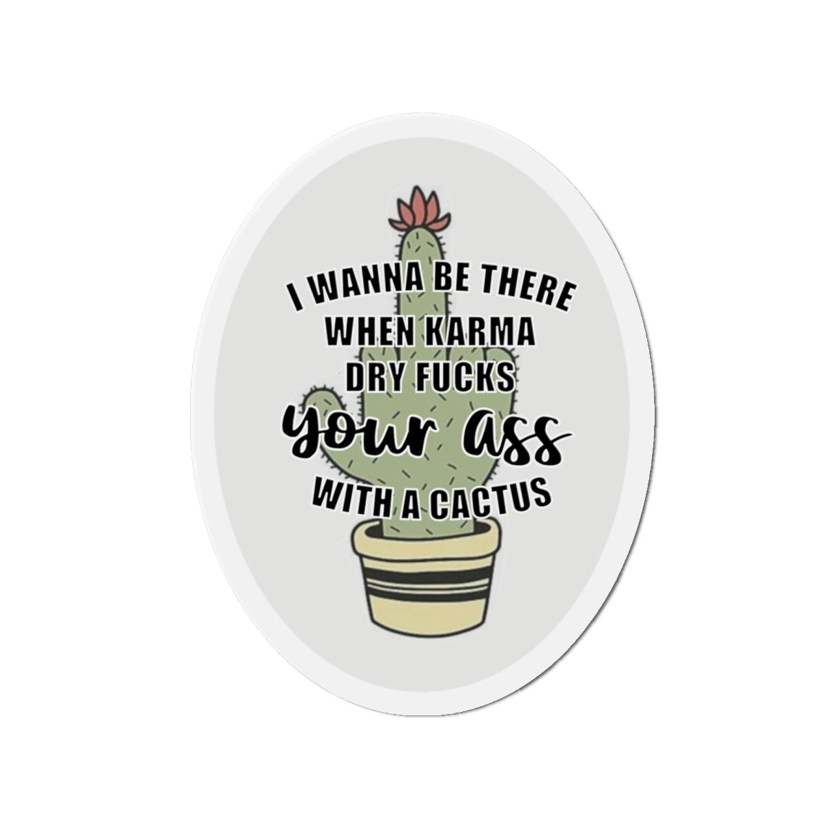 Karma Cacti Fridge Magnet