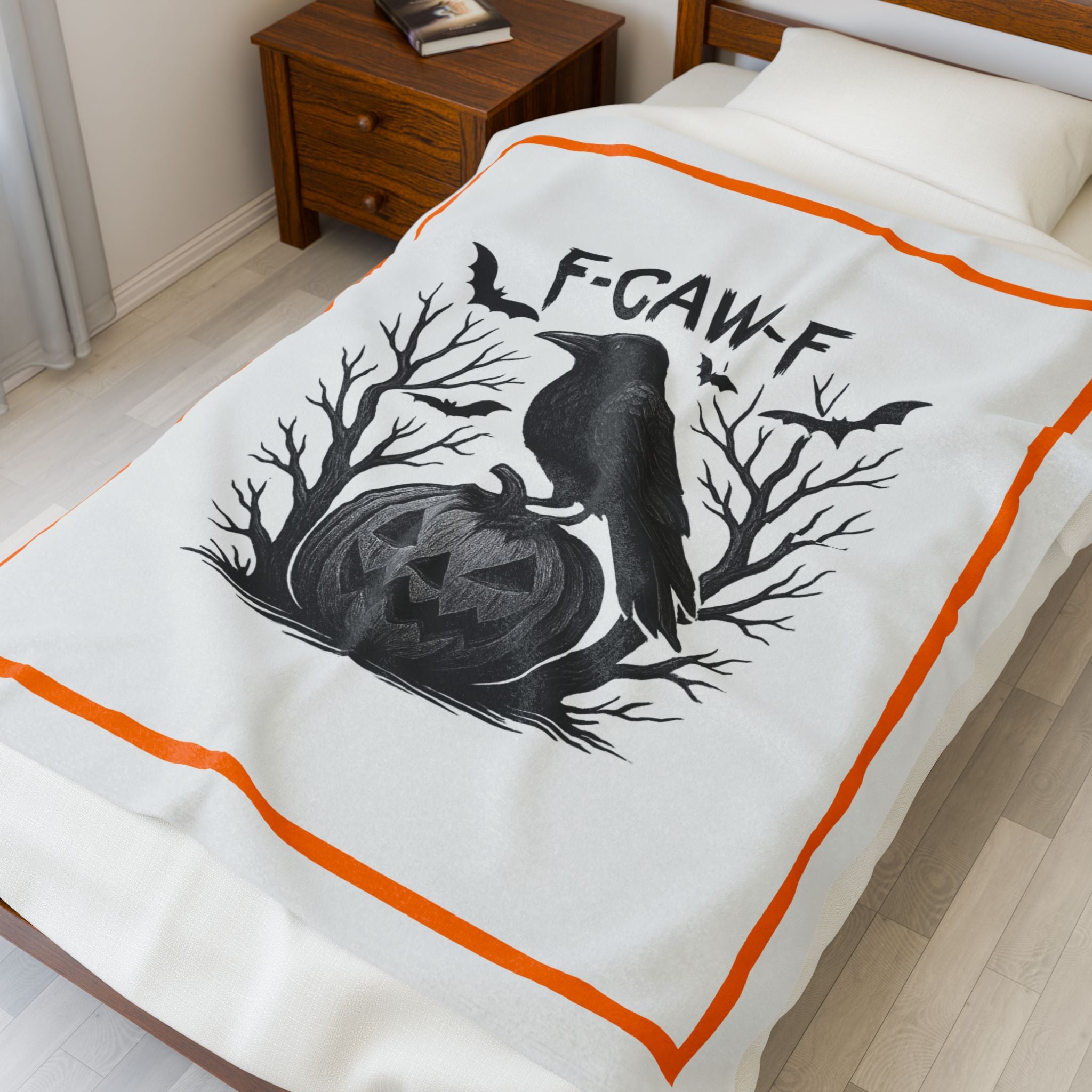 F-caw-F Throw Blanket