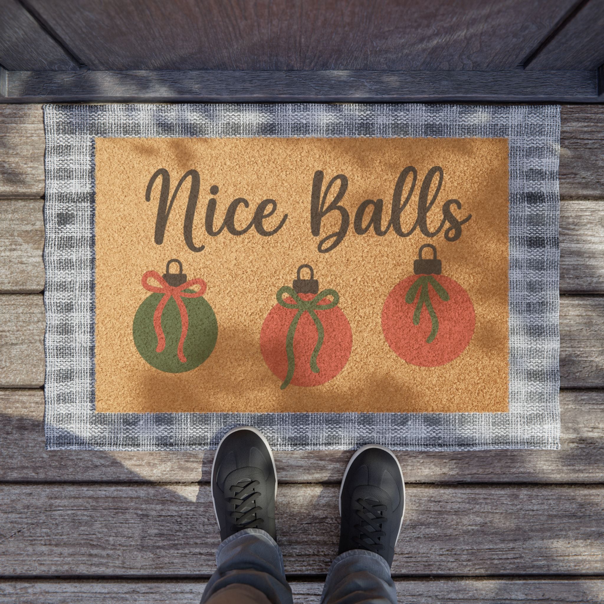 Nice Balls Door Mat